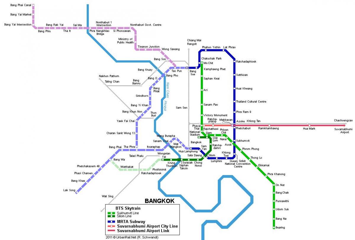 bkk metroo kaart