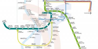 Bangkok city rongi kaart