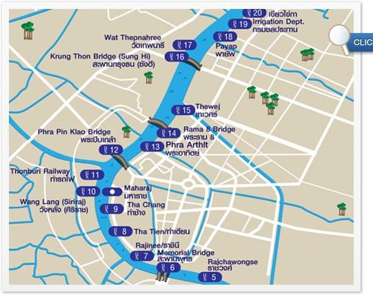 kaart bangkok express paadi jõgi