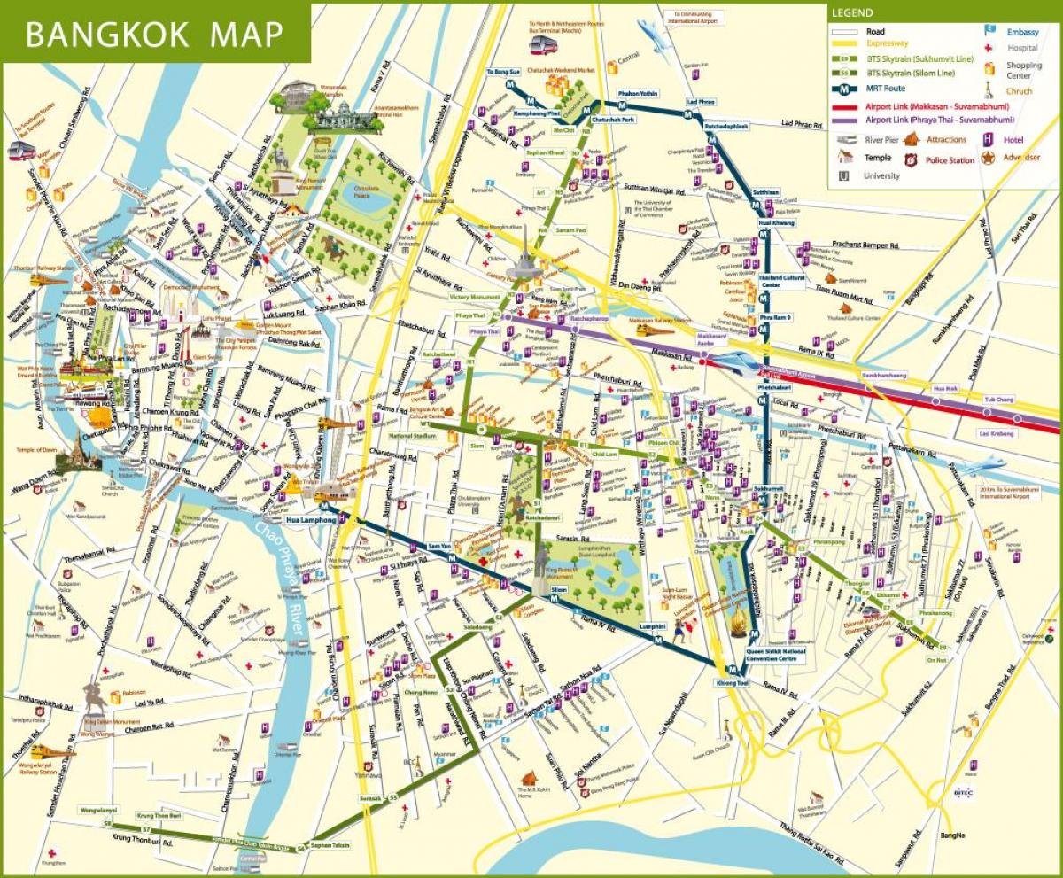 kaart bangkok tänaval