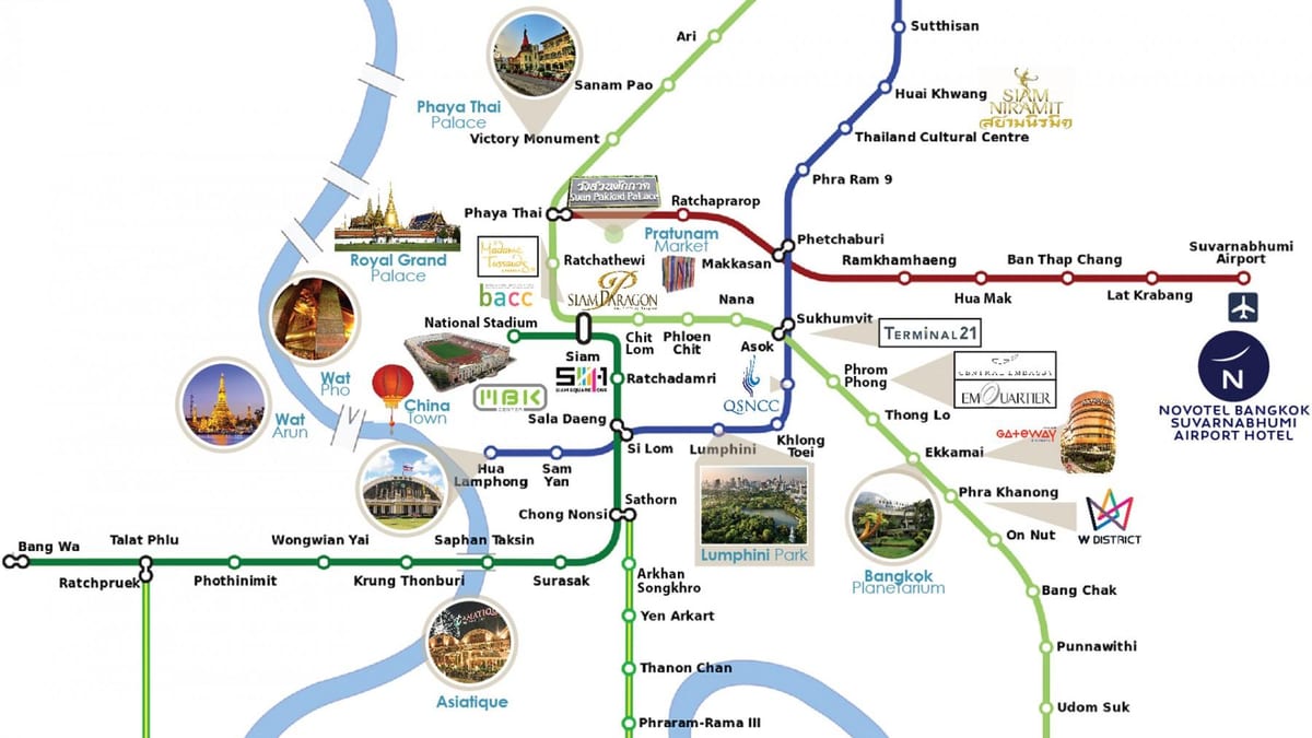 suvarnabhumi lennujaama link kaardile
