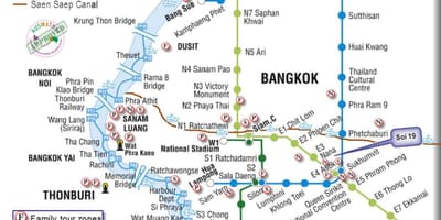 Ühistranspordi bangkok kaart