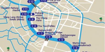 Bangkok kanal kaart