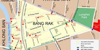 Kaart bangkok red light district