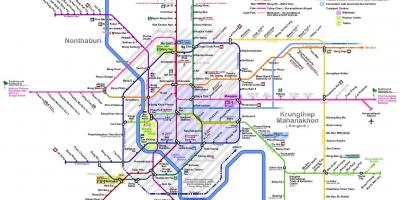 Bangkok metroo kaart 2016
